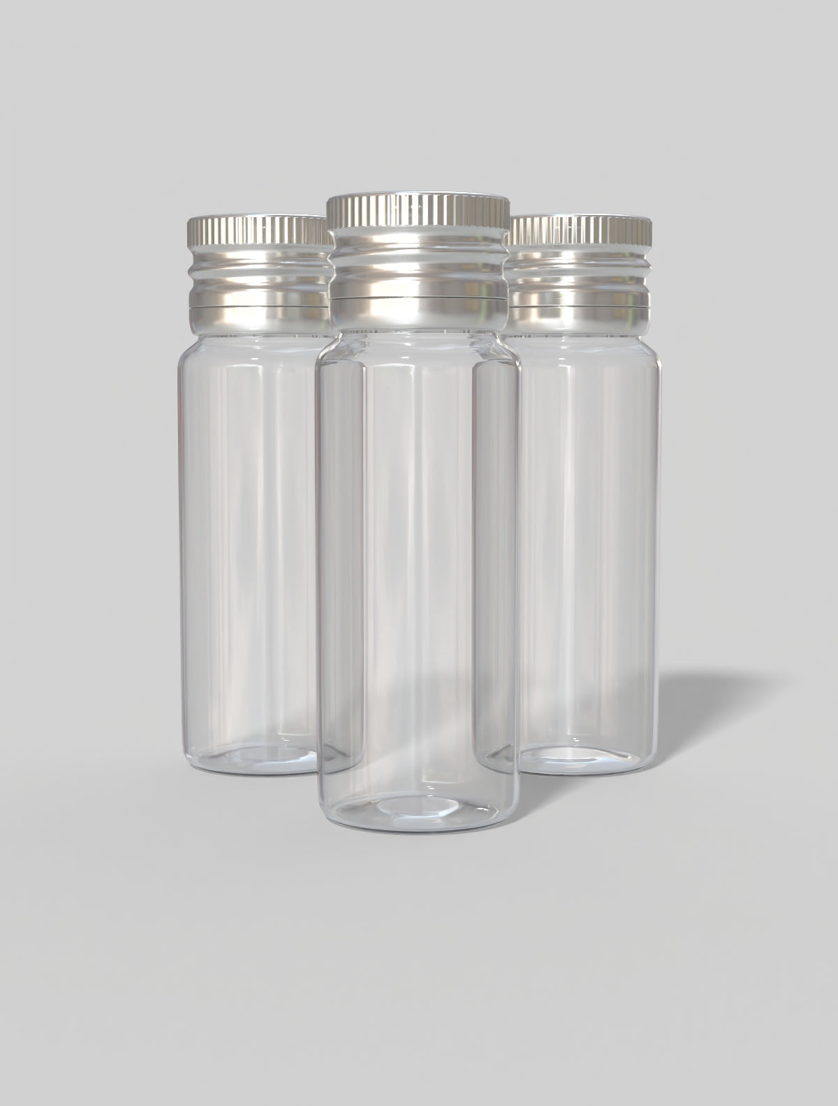 Sticluță 10 ml transparentă cu capac